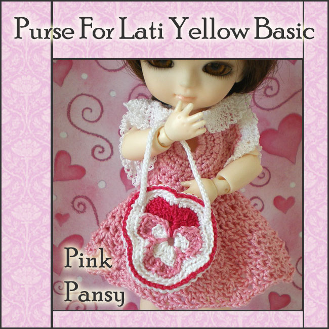 Pink Pansy Purse